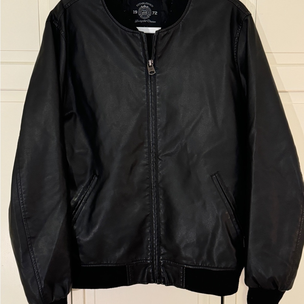 Men's Black Leather Jacket